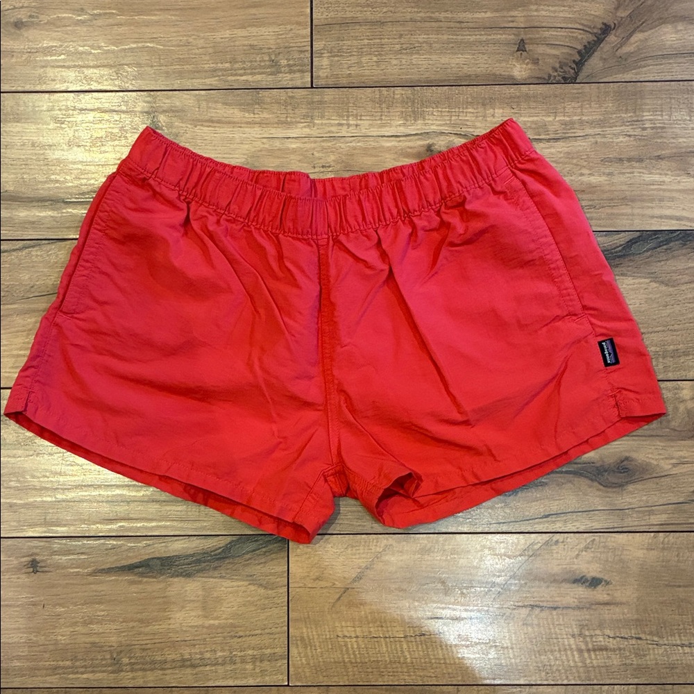 Patagonia Baggies Women's Red Elastic Waist Shorts